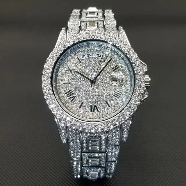 Men's Luxury Bussdown Crystal Watches