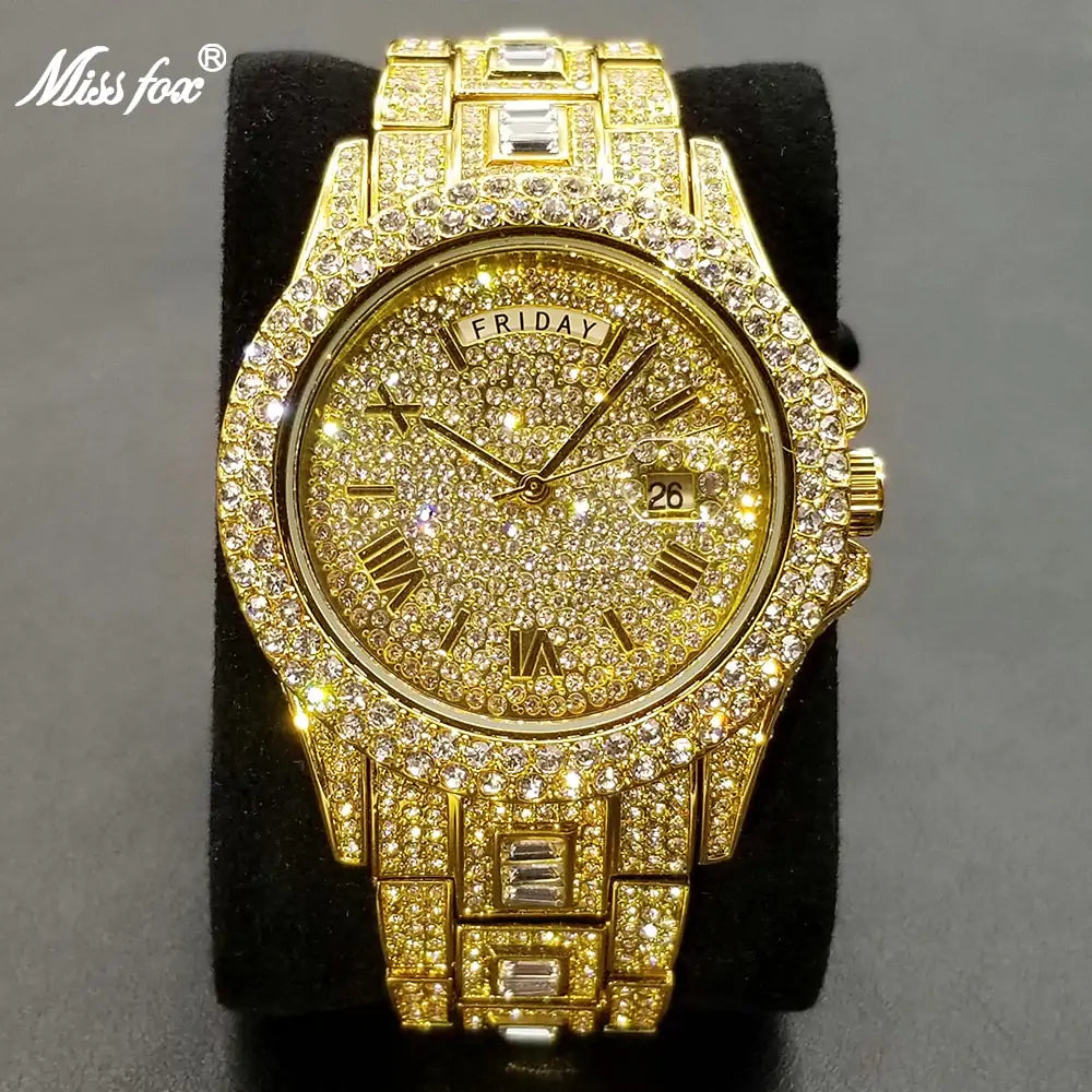 Men's Luxury Bussdown Crystal Watches