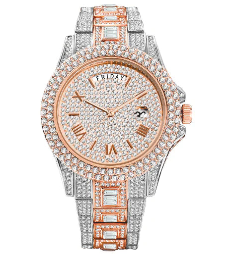 Men's Luxury Bussdown Crystal Watches