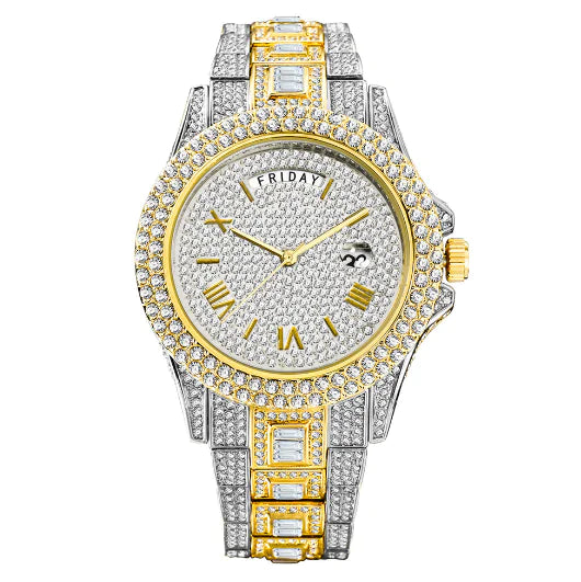 Men's Luxury Bussdown Crystal Watches