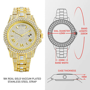 Men's Luxury Bussdown Crystal Watches