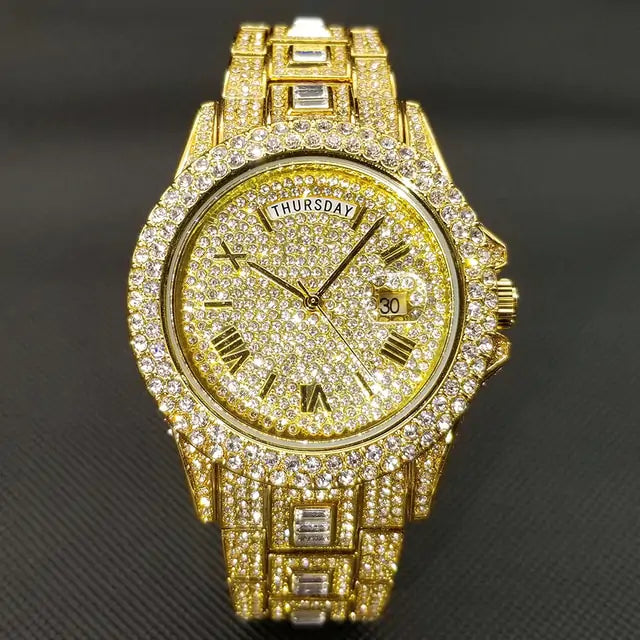 Men's Luxury Bussdown Crystal Watches