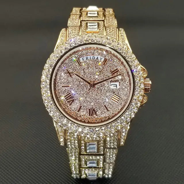 Men's Luxury Bussdown Crystal Watches